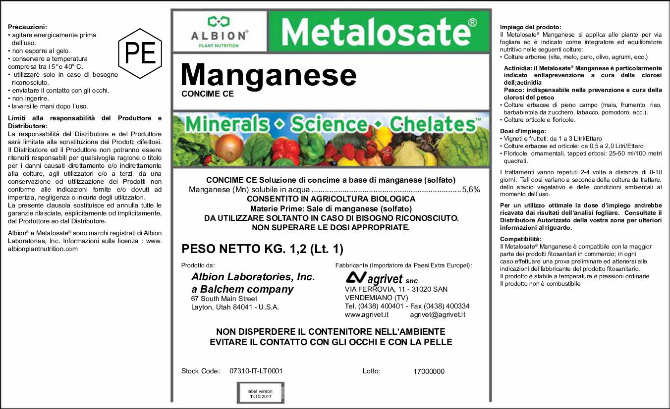 Metalosate® Manganese | Agrivet
