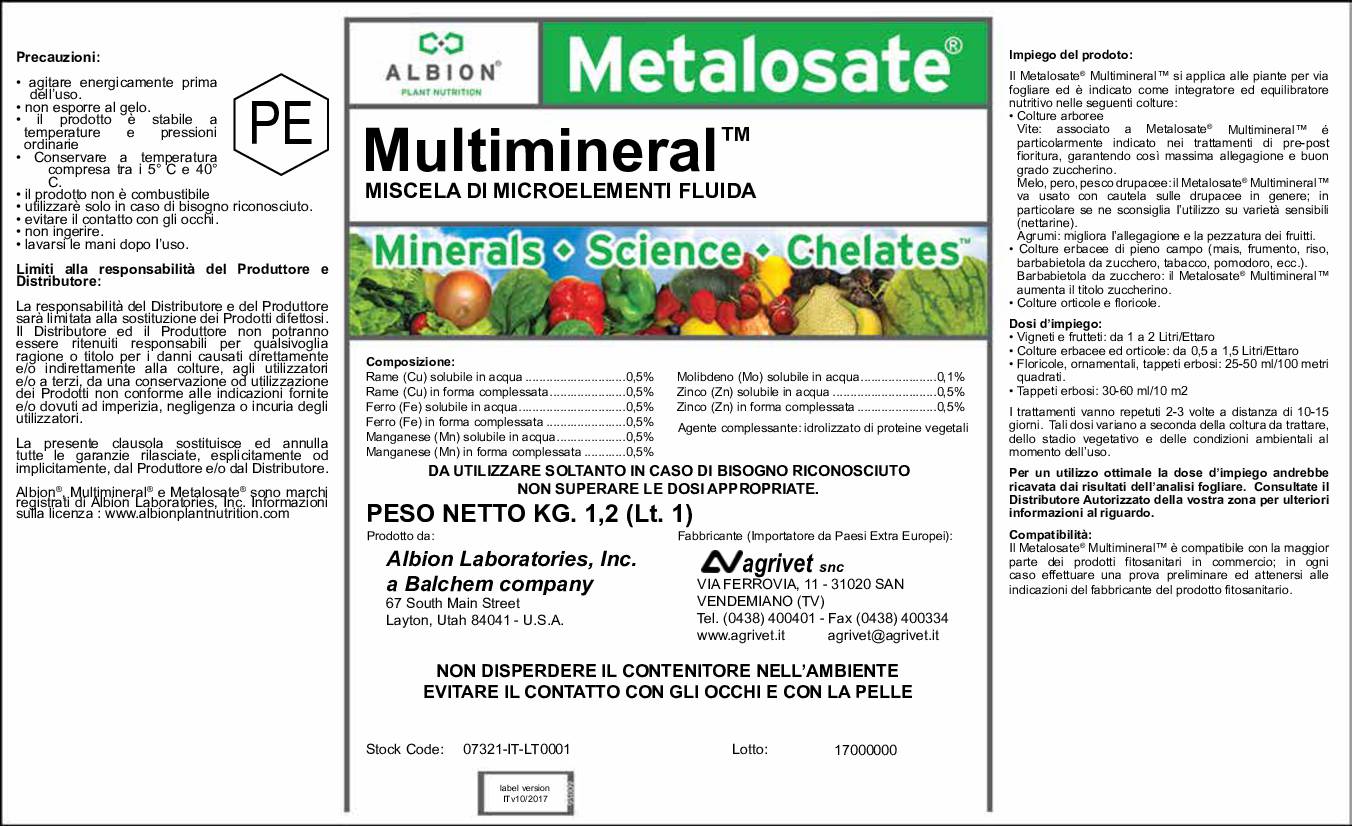 Metalosate® Multimineral | Agrivet